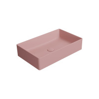 GSI KUBE X keramické umyvadlo na desku, 60x37cm, blush mat 945324