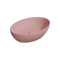 GSI PURA keramické umyvadlo na desku, 60x42cm, blush mat 884224