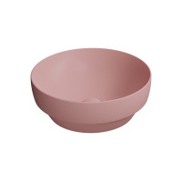 GSI PURA keramické umyvadlo na desku, průměr 40cm, blush mat 884624