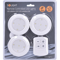 Solight LED světélka s dálkovým ovládáním, 3x 50lm, časovač, bateriové napájení