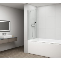 Polysan FISA vanová zástěna 700x1500mm, chrom, čiré sklo FS1072-C
