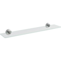 Sapho X-ROUND skleněná police 700mm, chrom/čiré sklo XR009-16