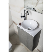 Sapho Koupelnový set LATUS X 40, dub stříbrný/bílá KSET-079