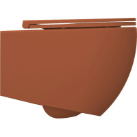 Isvea INFINITY závěsná WC mísa, Rimless, 36, 5x53cm, terracotta 10NF02004-2U