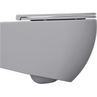 Isvea INFINITY závěsná WC mísa, Rimless, 36, 5x53cm, stone grey 10NF02004-2V