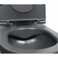 Isvea INFINITY závěsná WC mísa, Rimless, 36, 5x53cm, antracit 10NF02004-2C