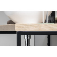 Aqualine VEGA sestava koupelnového nábytku, š. 97, 5 cm, dub platin VG700-01