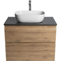 Aqualine ALTAIR skříňka s deskou 78, 5 cm, dub emporio/antracit břidlice AI380-02