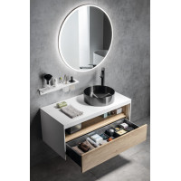 Sapho Koupelnový set VIERA 100, dub alabama / bílá mat KSET-036