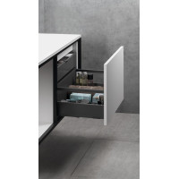 Sapho Koupelnový set SKARA 100, černá mat / bílá mat KSET-028