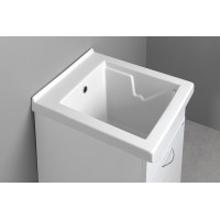 Aqualine Keramická výlevka se skříňkou 45x50 cm, včetně sifonu WH118-01