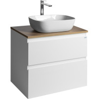 Aqualine ALTAIR skříňka s deskou 68 cm, bílá/dub emporio AI270-02