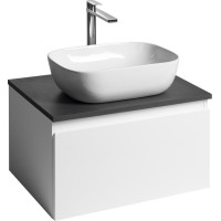 Aqualine ALTAIR skříňka s deskou 62, 5 cm, bílá/antracit břidlice AI267-03