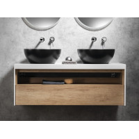 Sapho Koupelnový set VIERA 120, dub alabama / bílá mat KSET-037