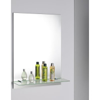 Aqualine Zrcadlo s policí 60x80cm, včetně závěsů 22430-01