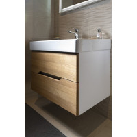 Sapho Koupelnový set MEDIENA 80, bílá mat/dub natural KSET-045