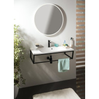 Sapho Koupelnový set SKA konzole 90, černá mat KSET-024
