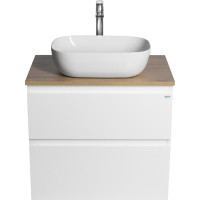 Aqualine ALTAIR skříňka s deskou 68 cm, bílá/dub emporio AI270-02