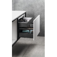 Sapho Koupelnový set SKARA 100, černá mat / bílá mat KSET-028