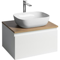 Aqualine ALTAIR skříňka s deskou 62, 5 cm, bílá/dub emporio AI267-02