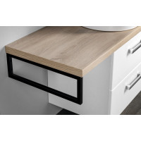 Aqualine VEGA sestava koupelnového nábytku, š. 97, 5 cm, bílá/dub platin VG052-02