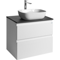Aqualine ALTAIR skříňka s deskou 68 cm, bílá/antracit břidlice AI270-03