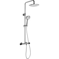 Sapho SOLARIS sprchový sloup s termostatickou baterií, chrom/černá mat WD139CB