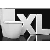 CREAVIT GRANDE WC kombi XL, spodní/zadní odpad, bílá GR360