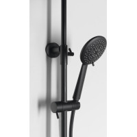 Sapho SOLARIS sprchový sloup s termostatickou baterií, černá/zlato mat WD139G
