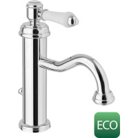 Sapho VIENNA stojánková umyvadlová baterie s výpustí, ECO karatuše, chrom VO002-01