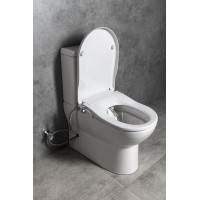 JALTA WC kombi, Rimless, s bidetovým sedátkem CLEAN STAR, spodní/zadní odpad, bílá LB402-1