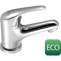 AQUALINE 35 stojánková umyvadlová baterie bez výpusti, ECO kartuše, chrom 52102-01
