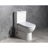 JALTA WC kombi, Rimless, s bidetovým sedátkem CLEAN STAR, spodní/zadní odpad, bílá LB402-1