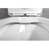 Bruckner LEON RIMLESS WC kombi mísa s nádržkou, spodní/zadní odpad, bílá 201.437.4