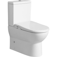 JALTA WC kombi, Rimless, s bidetovým sedátkem CLEAN STAR, spodní/zadní odpad, bílá LB402-1