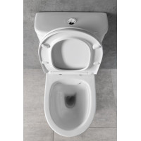 Bruckner DARIO RIMLESS WC kombi mísa s nádržkou, spodní/zadní odpad, bílá 201.431.4