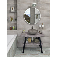 Sapho TWIGA umyvadlový stolek 80x72x50 cm, černá mat/cement VC442-80-7