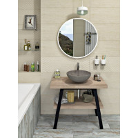 Sapho TWIGA umyvadlový stolek 90x72x50 cm, černá mat/dub Rover VC442-90-4