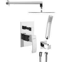 Sapho GINKO podomítkový sprchový set s pákovou baterií, 2 výstupy, chrom 1101-42-21