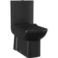 CREAVIT LARA WC kombi, spodní/zadní odpad, černá mat LR360