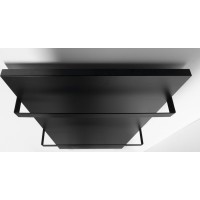 Sapho ENIS koupelnový sálavý topný panel 600W, 590x1200 mm, držáky ručníků, IP44, černá mat RH600B-2