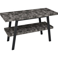 Sapho TWIGA umyvadlový stolek 130x72x50 cm, černá mat/štípaný kámen VC453-130-9
