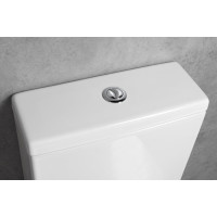 Bruckner LEON RIMLESS WC kombi mísa s nádržkou, spodní/zadní odpad, bílá 201.437.4
