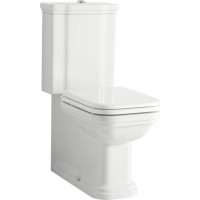 Kerasan WALDORF WC kombi, spodní/zadní odpad, bílá-chrom WCSET04-WALDORF