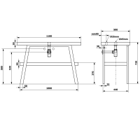 Sapho TWIGA umyvadlový stolek 110x72x50 cm, černá mat/aquamarine VC453-110-6