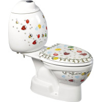 CREAVIT KID WC kombi dětské, spodní odpad, dekor CK301.400.0F