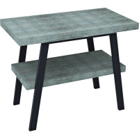 Sapho TWIGA umyvadlový stolek 90x72x50 cm, černá mat/aquamarine VC442-90-6