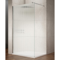 Gelco VARIO CHROME jednodílná sprchová zástěna k instalaci ke stěně, sklo nordic, 1000 mm GX1510-05
