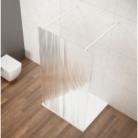 Gelco VARIO WHITE jednodílná sprchová zástěna do prostoru, sklo nordic, 900 mm GX1590-03
