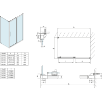 Polysan LUCIS LINE obdélníkový sprchový kout 1400x700mm L/P varianta DL1415DL3215